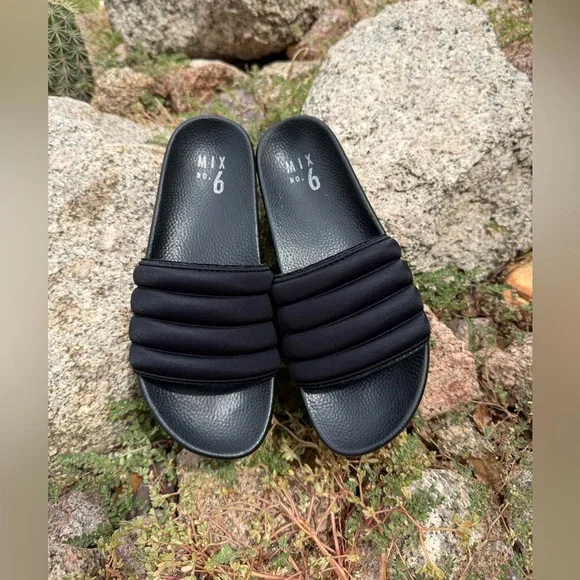Mix No. 6 Cortlynn Platform Slides 38.5/8 Black - Picture 4 of 14